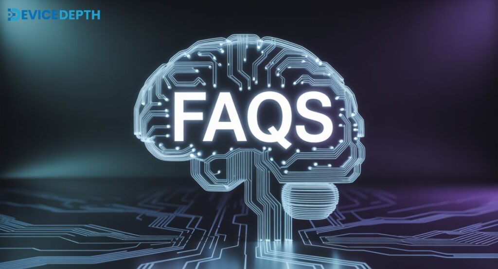 picture of a brain where written FAQs